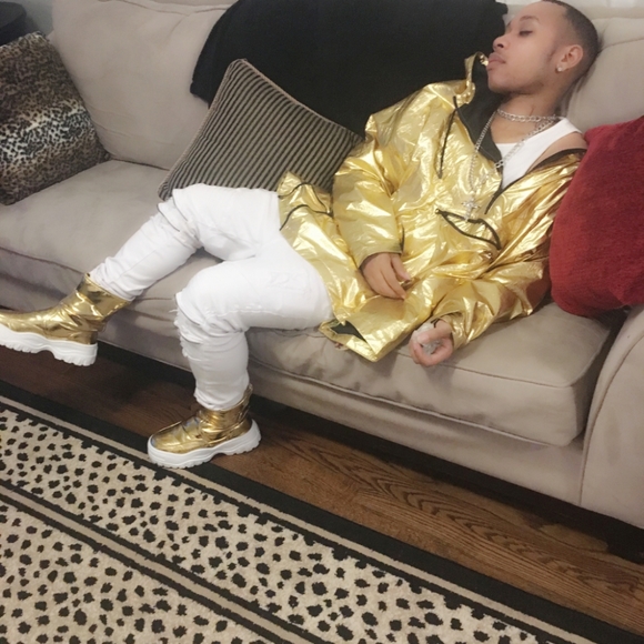 Gold Adidas bomber - Picture 2 of 4